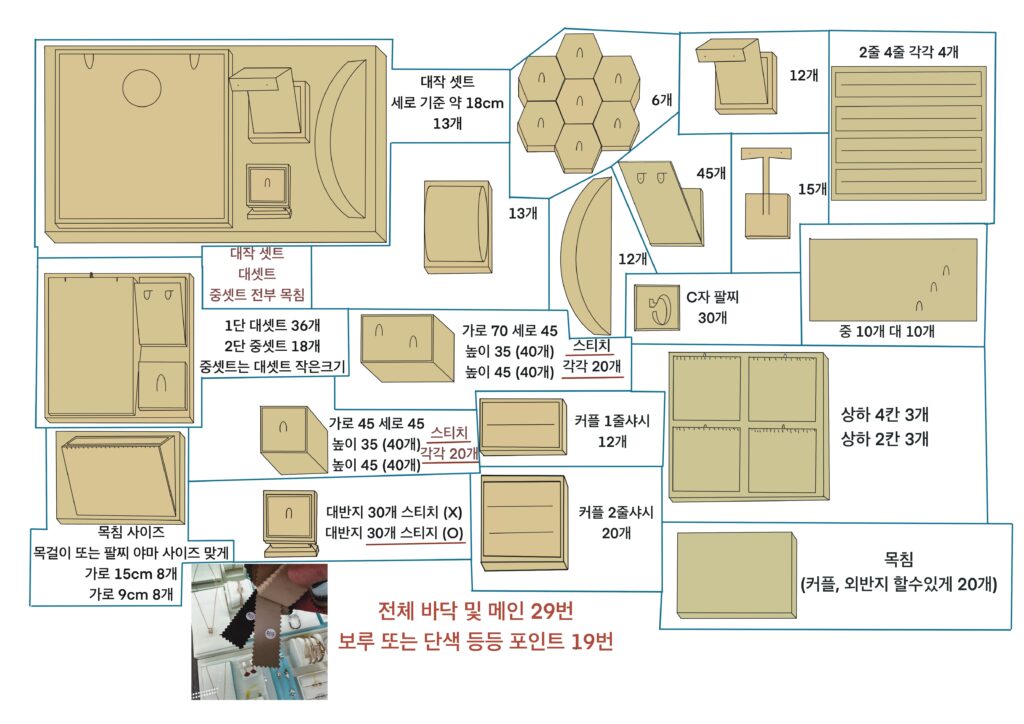 주얼리 디스플레이 맞춤 주문 제작 3